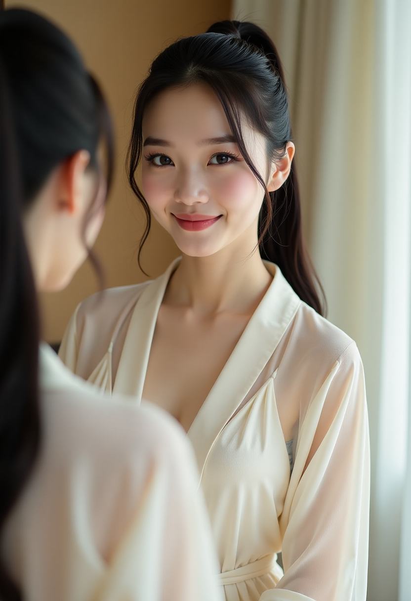 她很漂亮